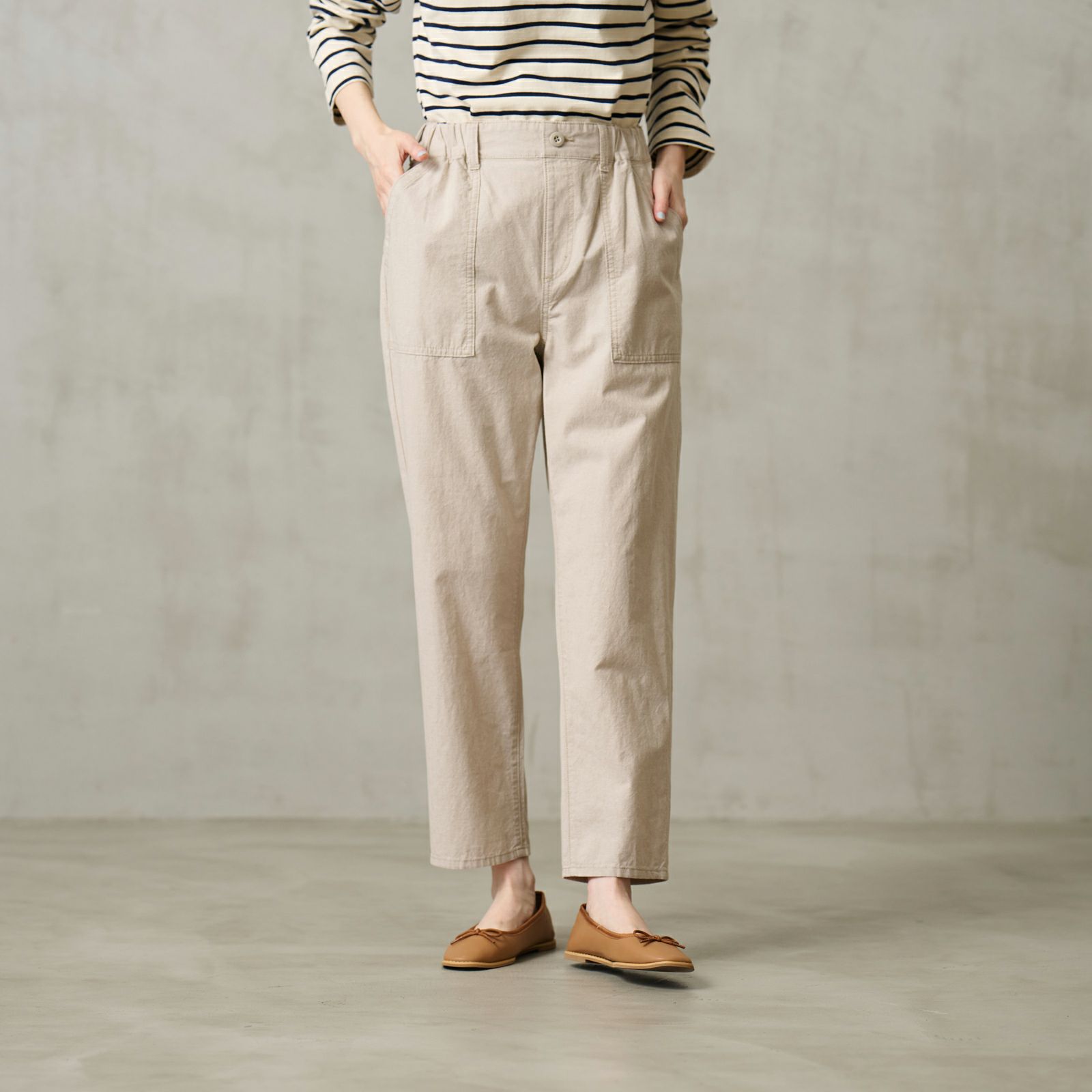 ダンガリー　ベイカーテーパードパンツ
