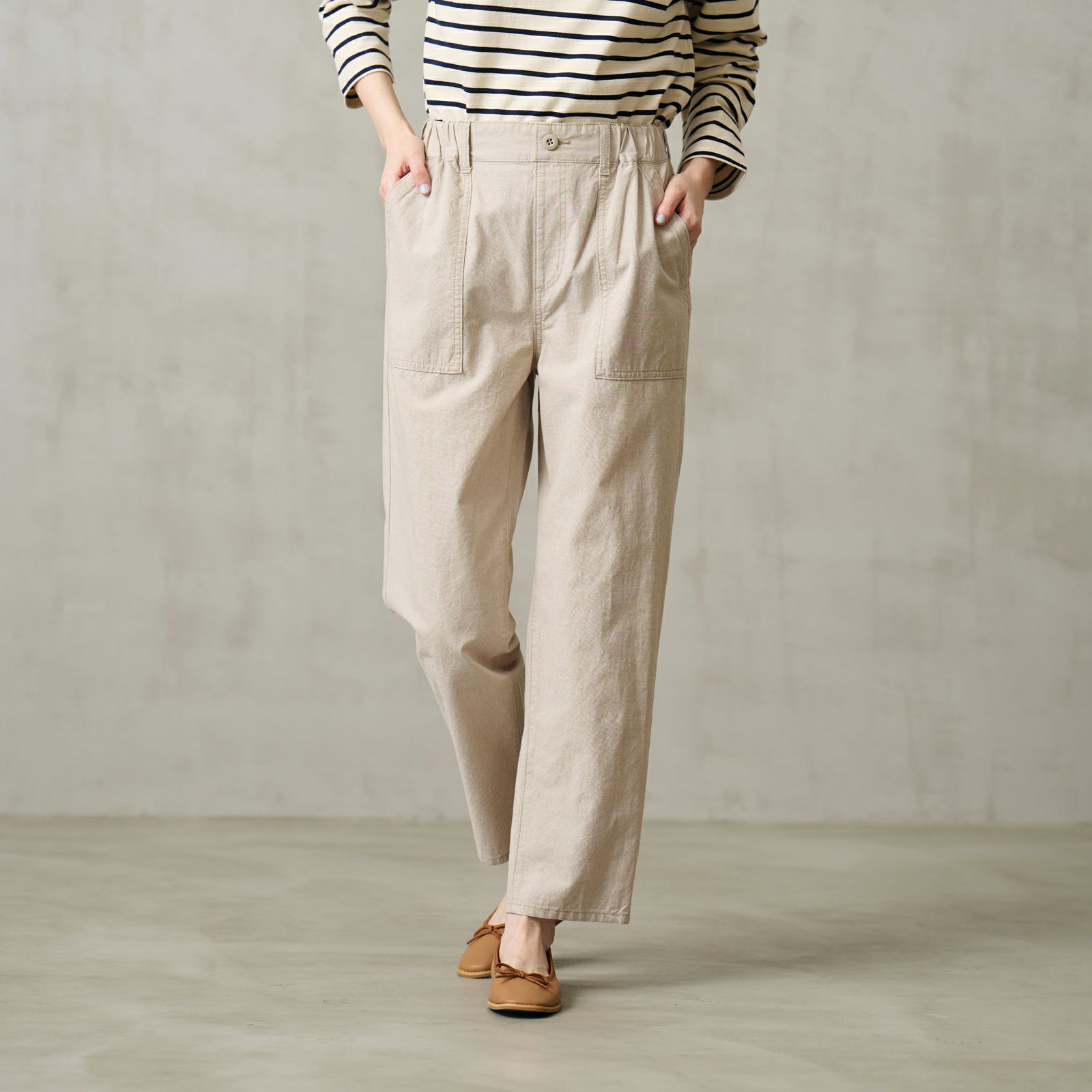 ダンガリー　ベイカーテーパードパンツ