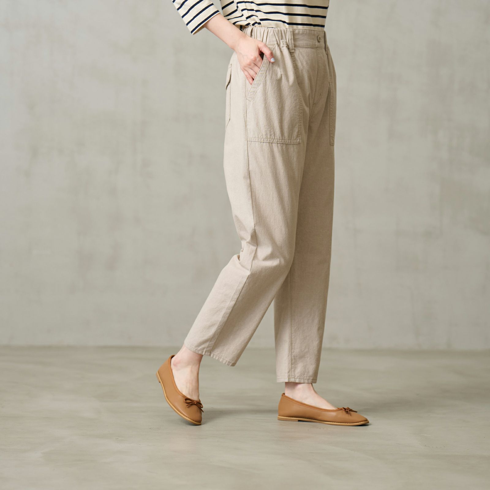 ダンガリー　ベイカーテーパードパンツ