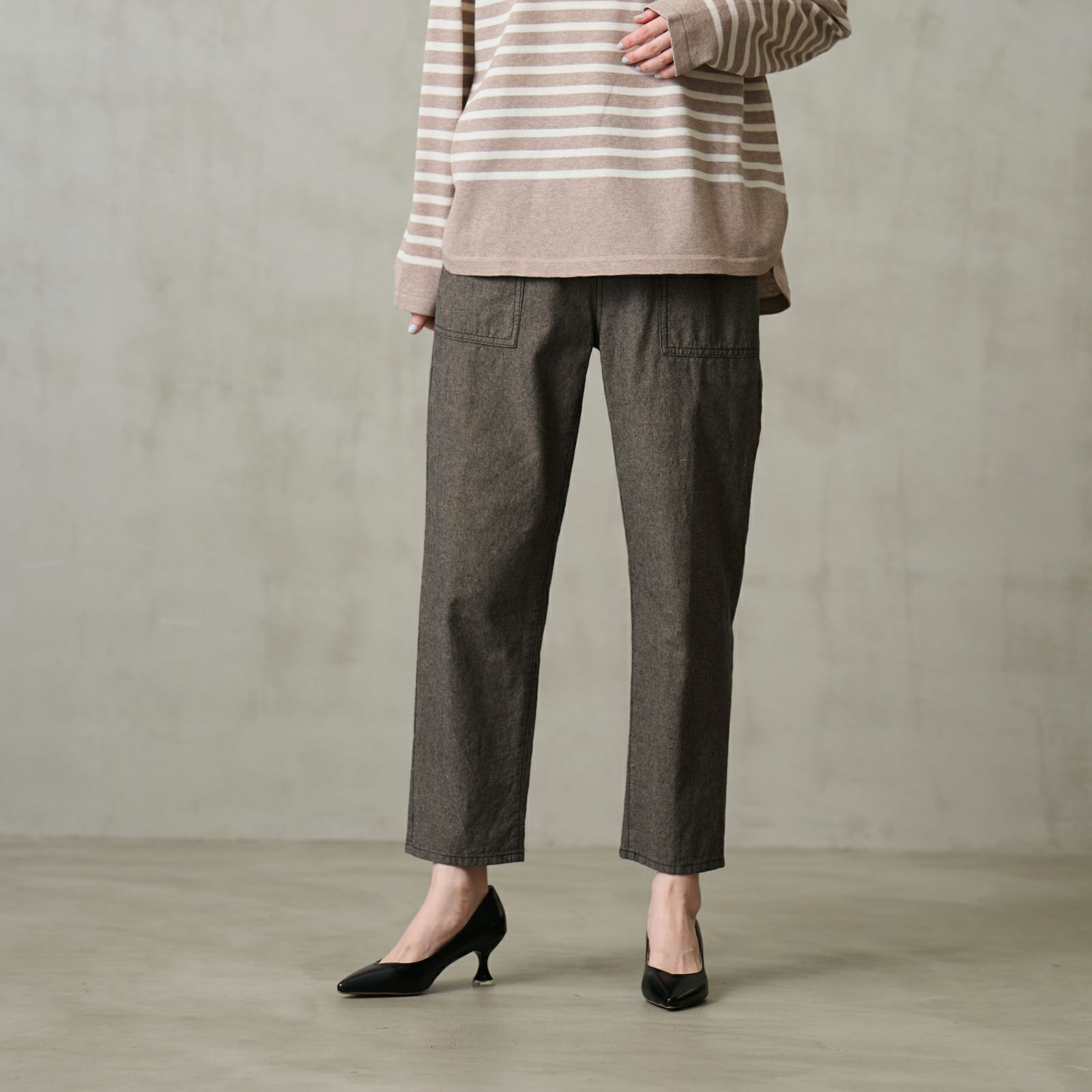 ダンガリー　ベイカーテーパードパンツ