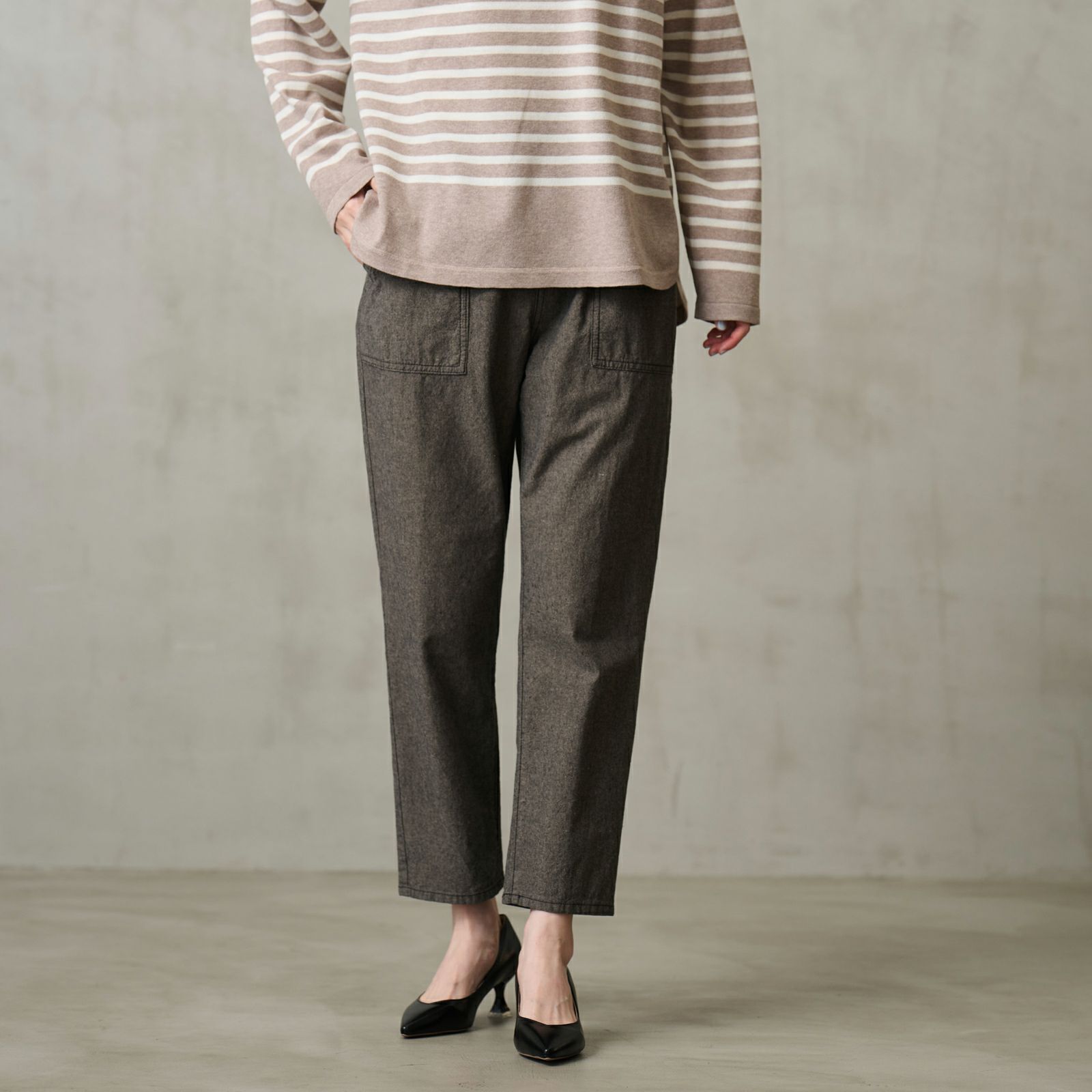 ダンガリー　ベイカーテーパードパンツ