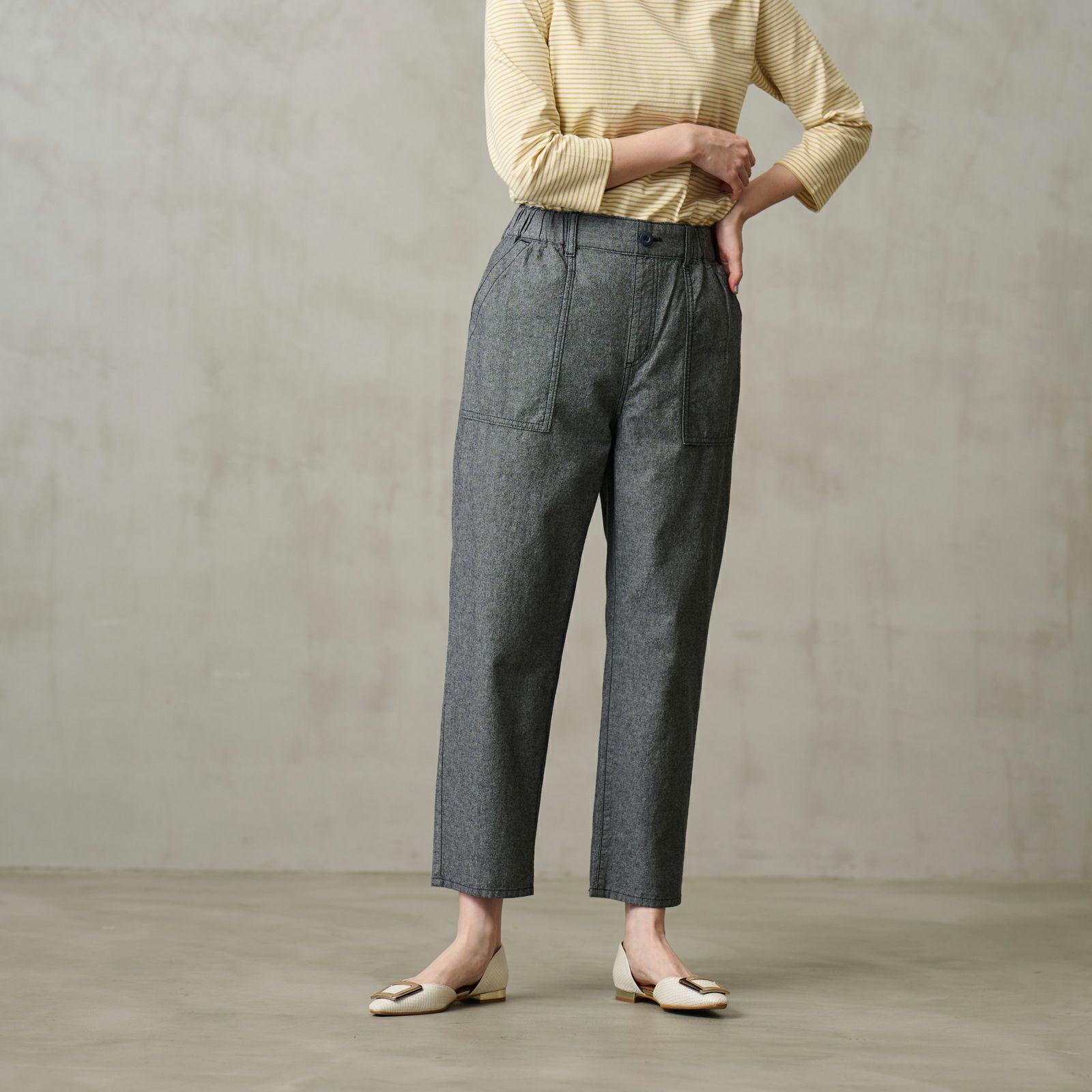 ダンガリー　ベイカーテーパードパンツ