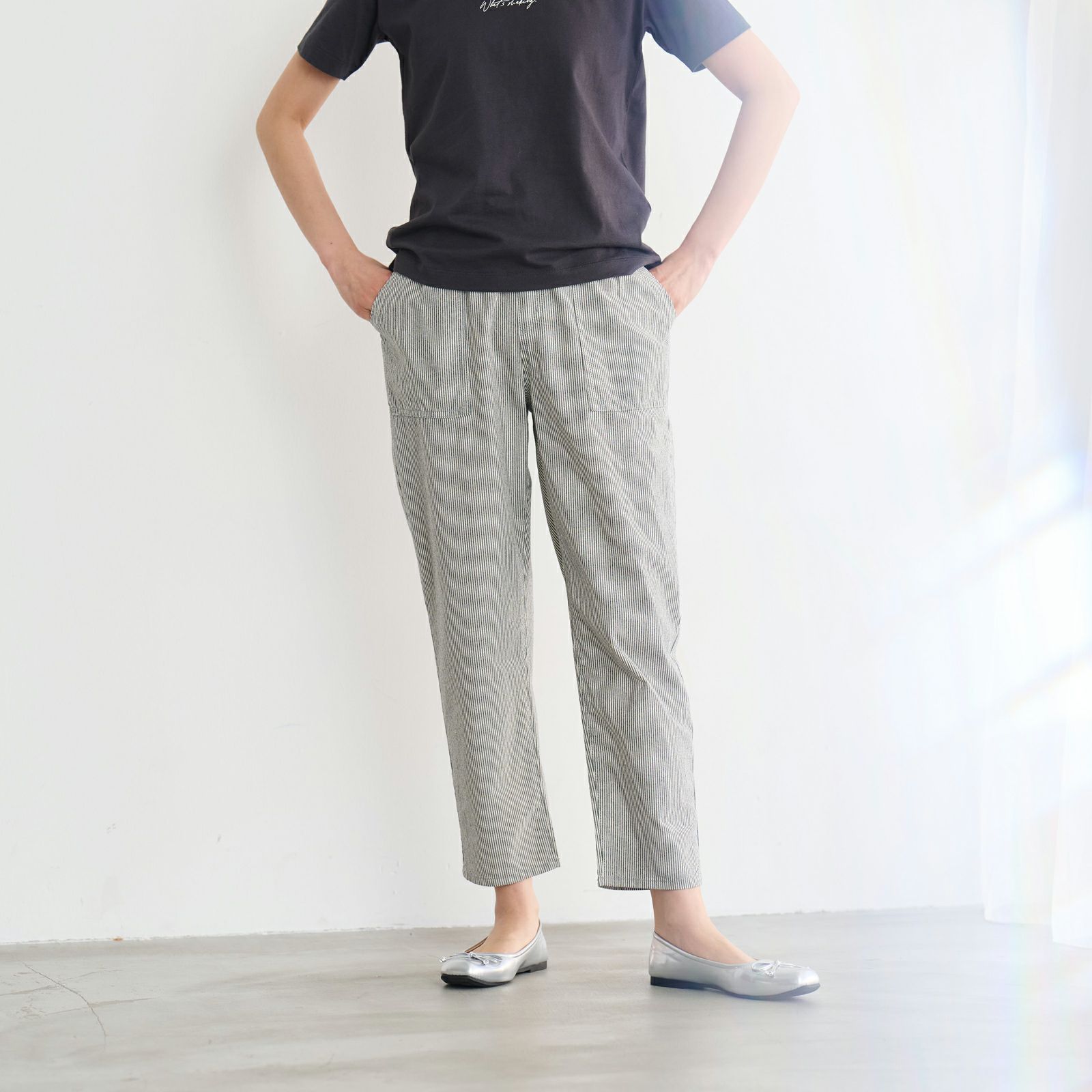 ダンガリー　ベイカーテーパードパンツ