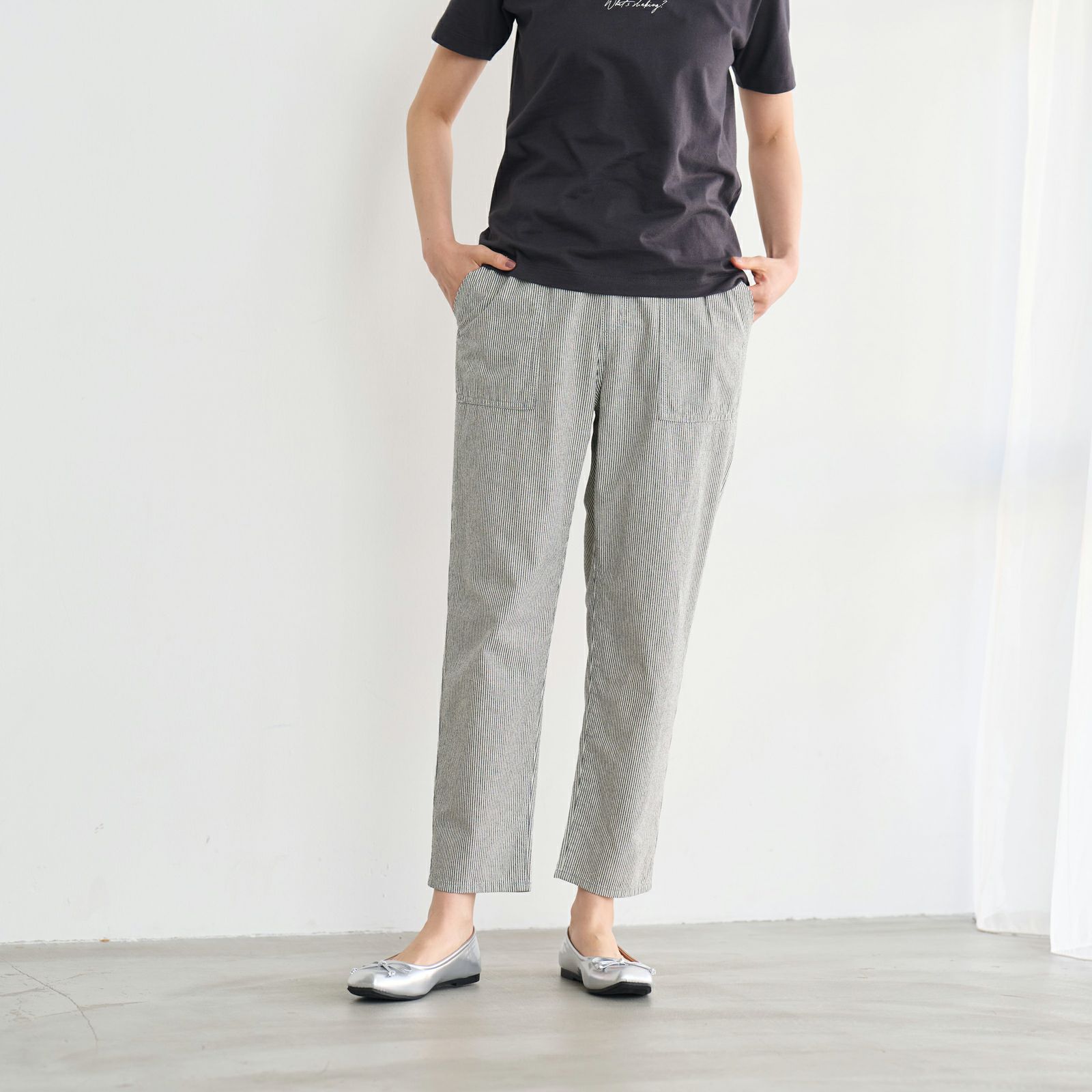 ダンガリー　ベイカーテーパードパンツ