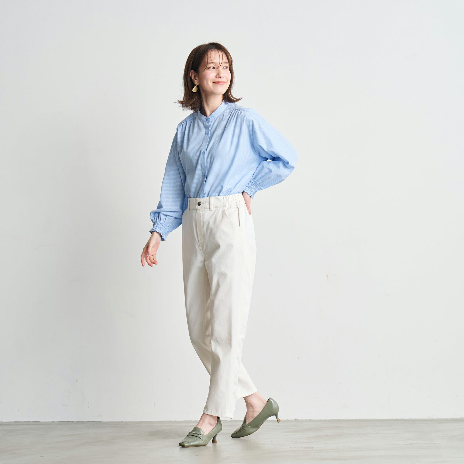 ライトオンスデニム　ボーイフィットパンツ