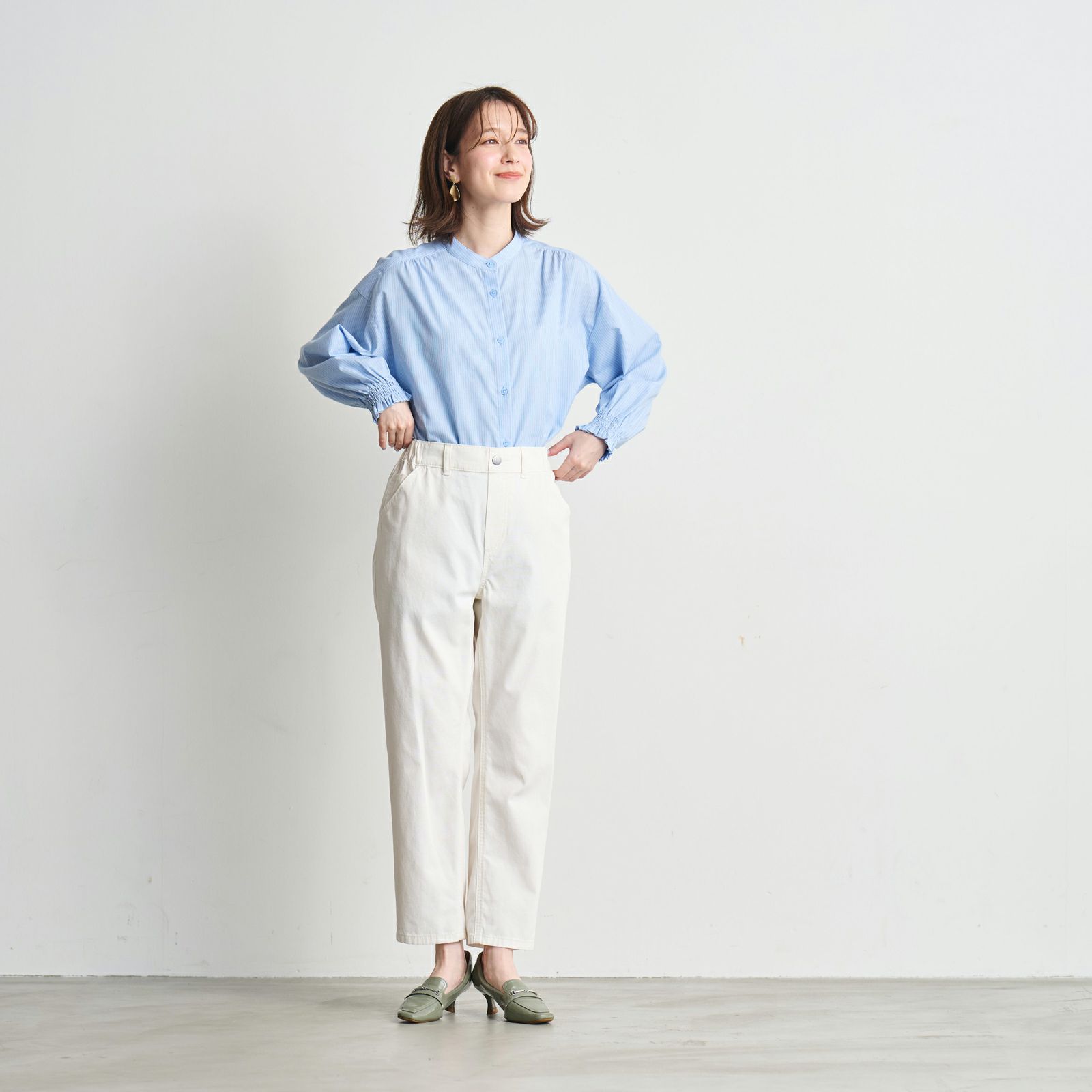 ライトオンスデニム　ボーイフィットパンツ