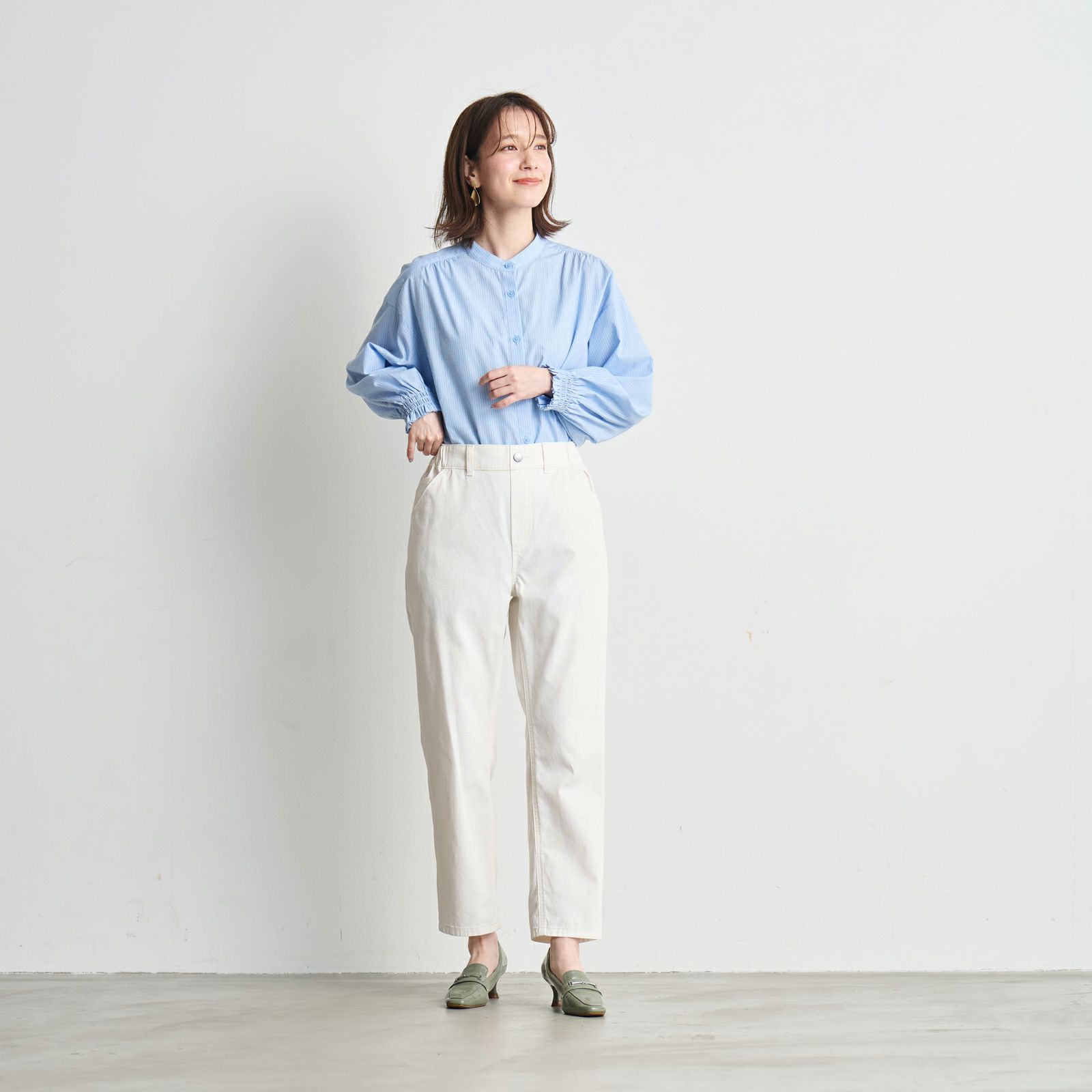 ライトオンスデニム　ボーイフィットパンツ