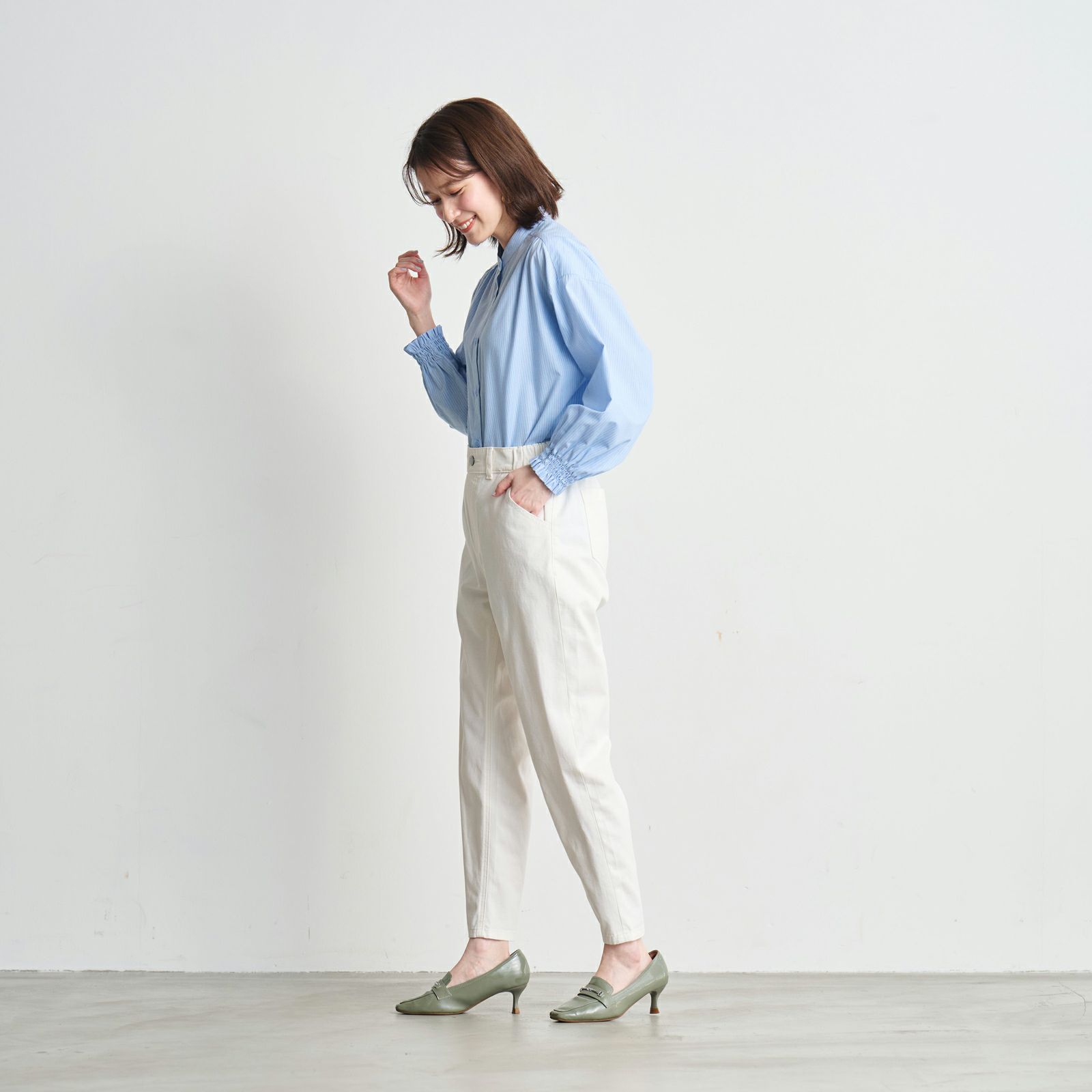 ライトオンスデニム　ボーイフィットパンツ