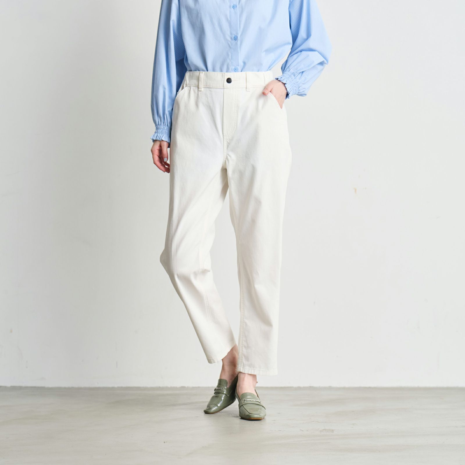 ライトオンスデニム　ボーイフィットパンツ