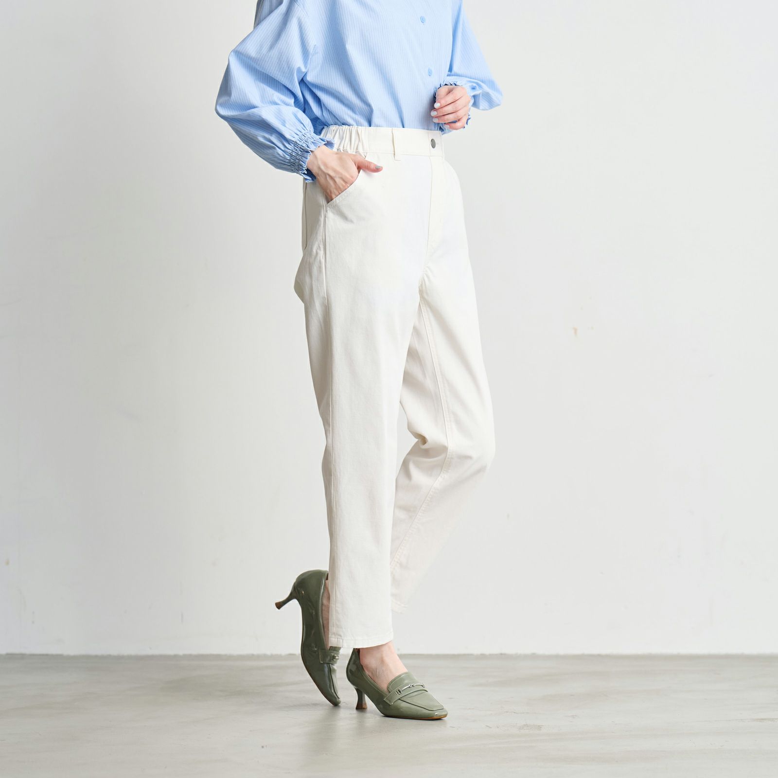 ライトオンスデニム　ボーイフィットパンツ