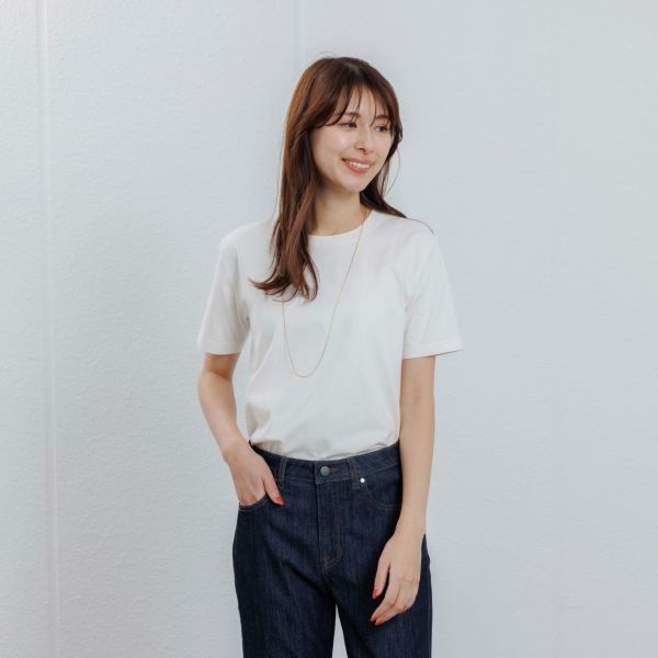 オーガニックコットン　クルーネック半袖Tシャツ