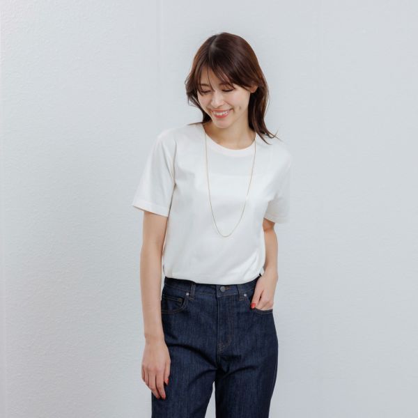 オーガニックコットン　クルーネック半袖Tシャツ