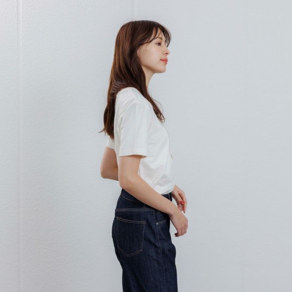 オーガニックコットン　クルーネック半袖Tシャツ