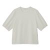 シルキーコットン　ひんやり抗菌防臭　レース５分袖Tシャツ