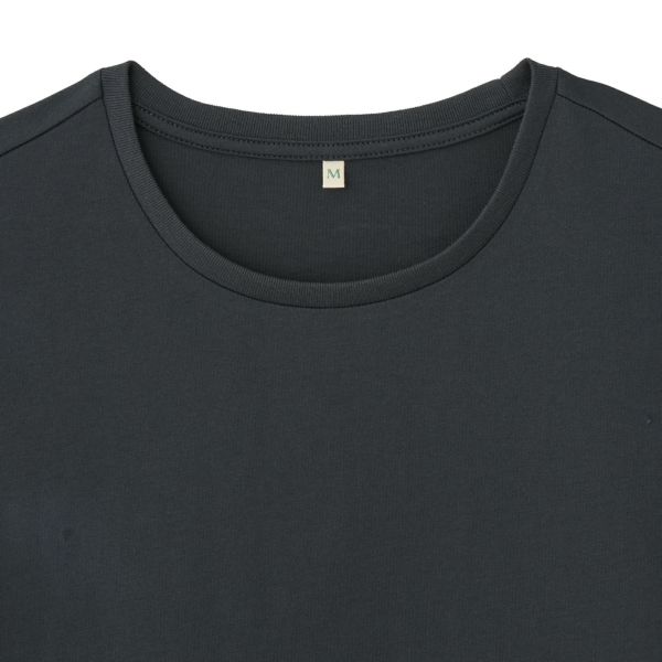 シルキーコットン　ひんやり抗菌防臭　レース５分袖Tシャツ