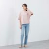シルキーコットン　ひんやり抗菌防臭　ドルマン半袖Tシャツ