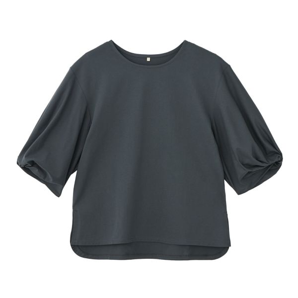 シルキーコットン　ひんやり抗菌防臭　ねじり袖Ｔシャツ