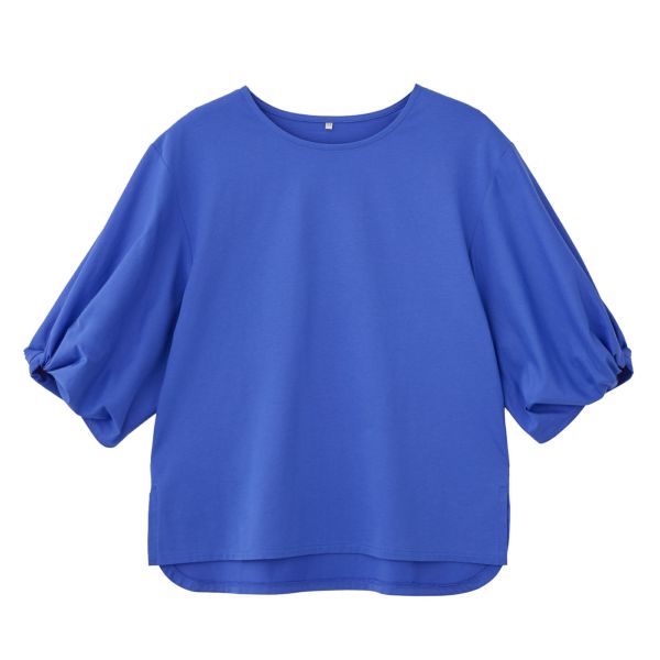 シルキーコットン　ひんやり抗菌防臭　ねじり袖Ｔシャツ