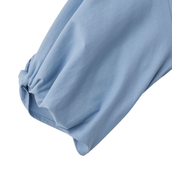 シルキーコットン　ひんやり抗菌防臭　ねじり袖Ｔシャツ