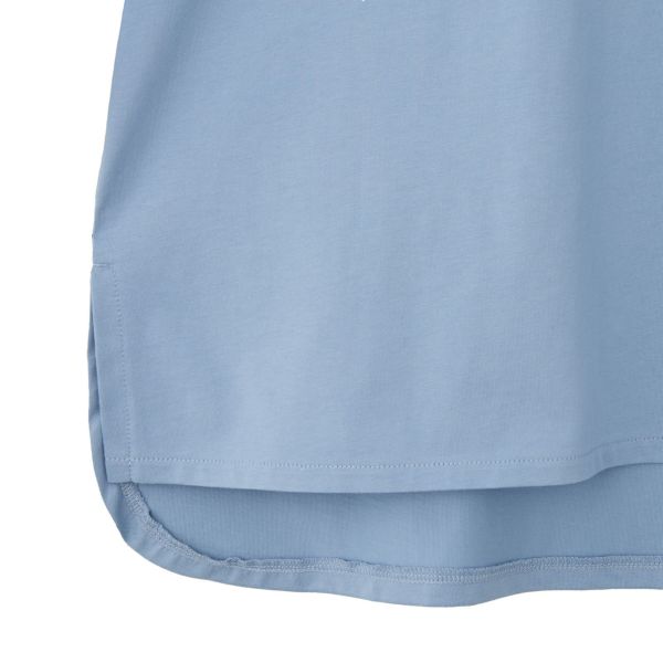 シルキーコットン　ひんやり抗菌防臭　ねじり袖Ｔシャツ