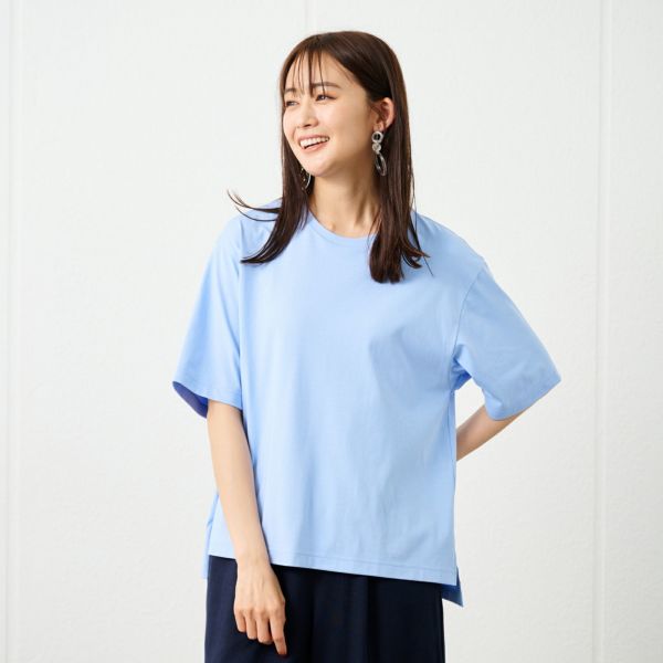 【ピースフィットクール】　遮熱・UV対策ひんやりサラサラ　5分袖Tシャツ