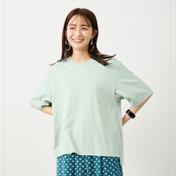 【ピースフィットクール】　遮熱・UV対策ひんやりサラサラ　5分袖Tシャツ