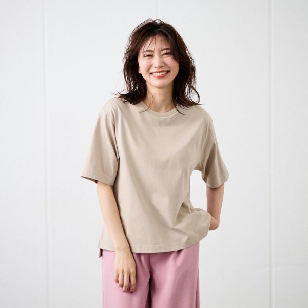 【ピースフィットクール】　遮熱・UV対策ひんやりサラサラ　5分袖Tシャツ