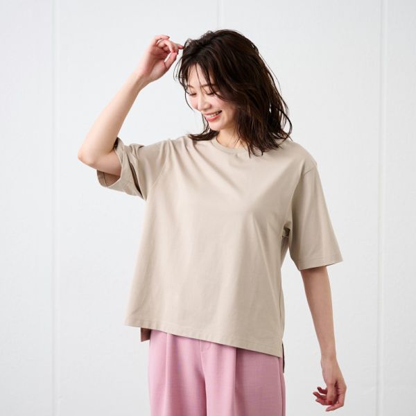 【ピースフィットクール】　遮熱・UV対策ひんやりサラサラ　5分袖Tシャツ