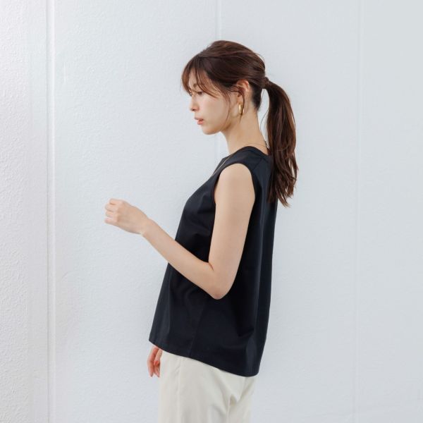 シルキーコットン　ひんやり抗菌防臭　タンクトップ