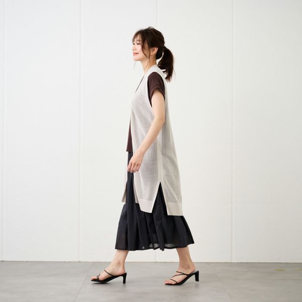 洗えるメッシュジレ