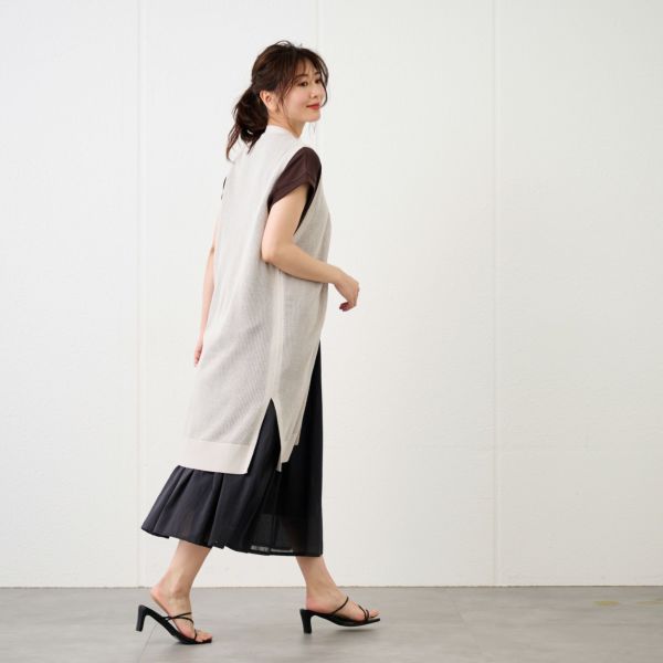 洗えるメッシュジレ
