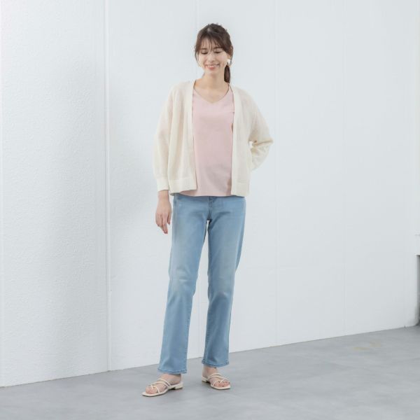 洗えるメッシュトッパーカーディガン