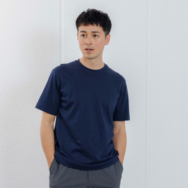 シルキーコットン　スムース半袖Tシャツ