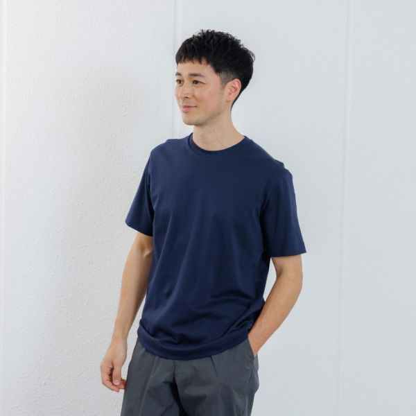 シルキーコットン　スムース半袖Tシャツ