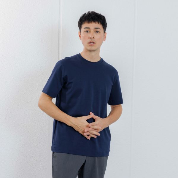 シルキーコットン　スムース半袖Tシャツ