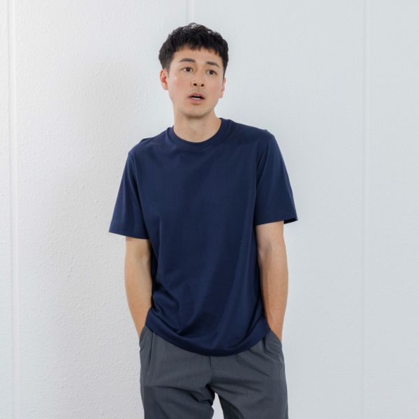 シルキーコットン　スムース半袖Tシャツ