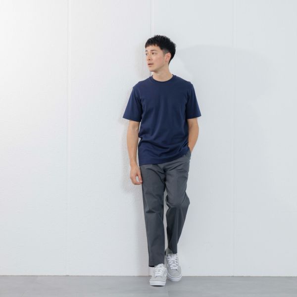 シルキーコットン　スムース半袖Tシャツ