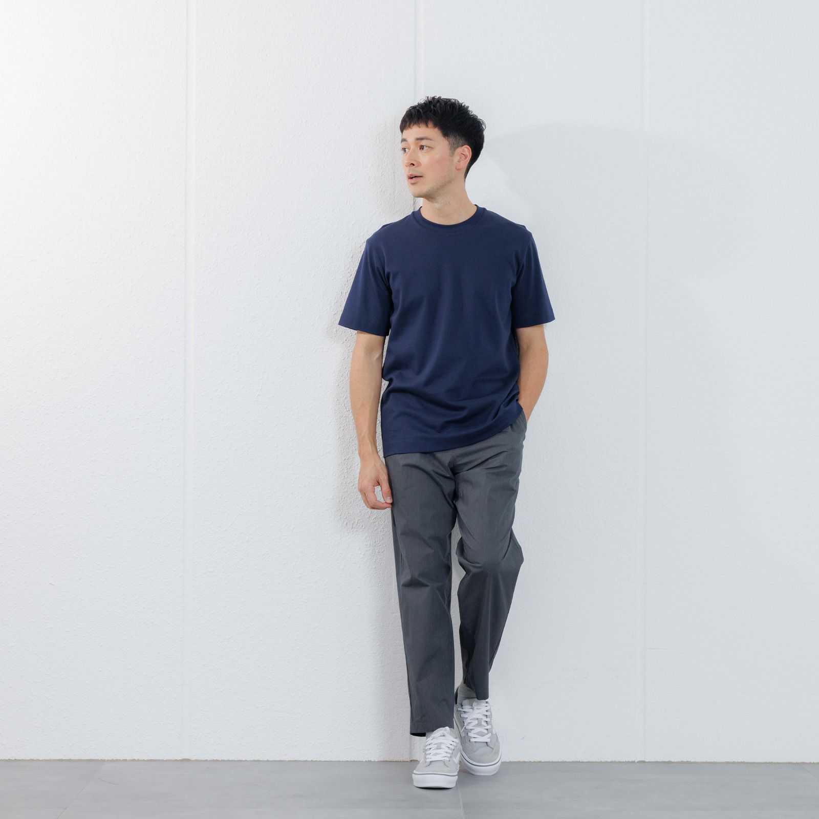 シルキーコットン　スムース半袖Tシャツ