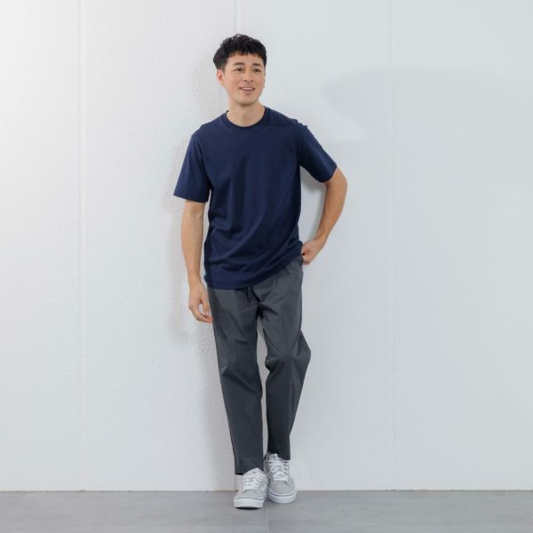 シルキーコットン　スムース半袖Tシャツ