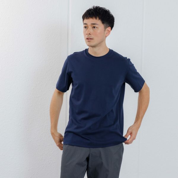 シルキーコットン　スムース半袖Tシャツ