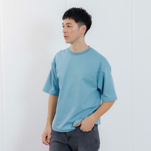 【ピースフィットクール】　遮熱スムース無地五分袖Tシャツ