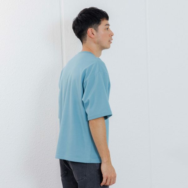 【ピースフィットクール】　遮熱スムース無地五分袖Tシャツ