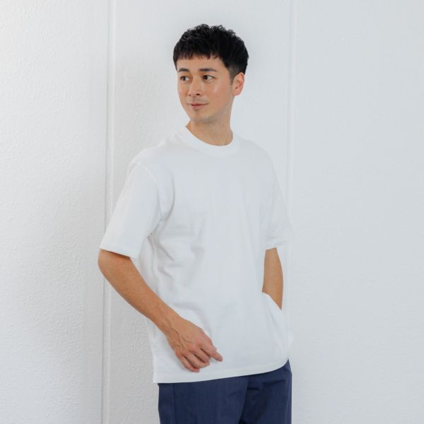 オーガニックコットン太番手無地半袖Ｔシャツ