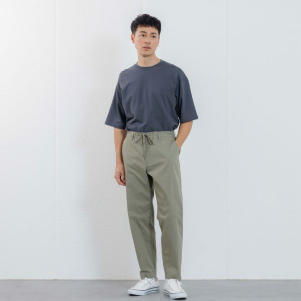 【かるクル】　クールタッチポプリンイージーパンツ