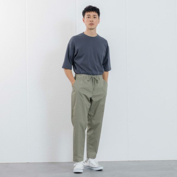 【かるクル】　クールタッチポプリンイージーパンツ