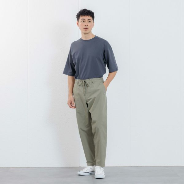 【かるクル】　クールタッチポプリンイージーパンツ