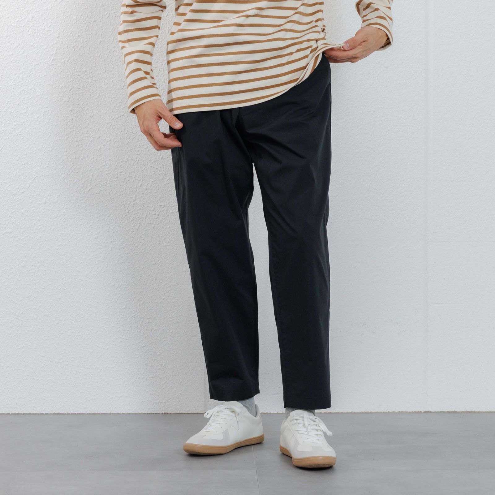 【かるクル】　クールタッチポプリンイージーパンツ