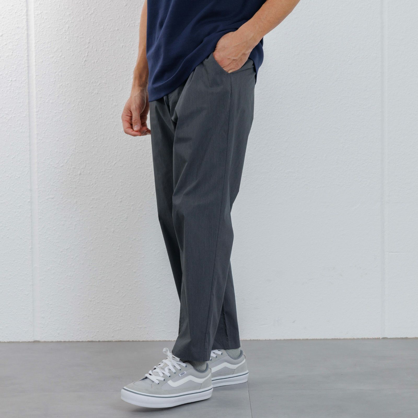 【かるクル】　クールタッチポプリンイージーパンツ