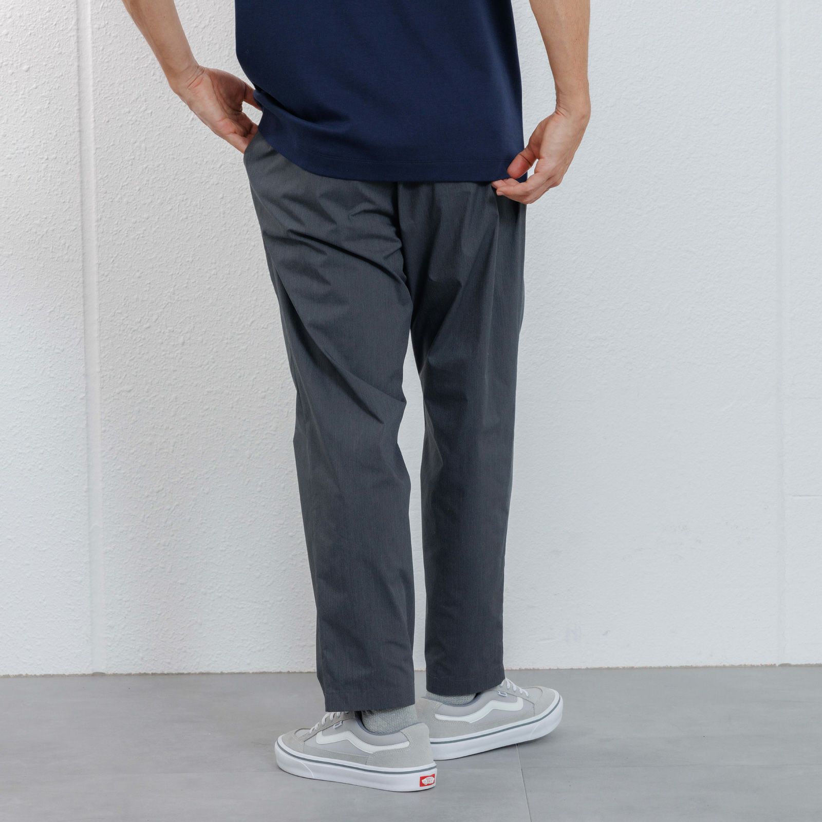 【かるクル】　クールタッチポプリンイージーパンツ