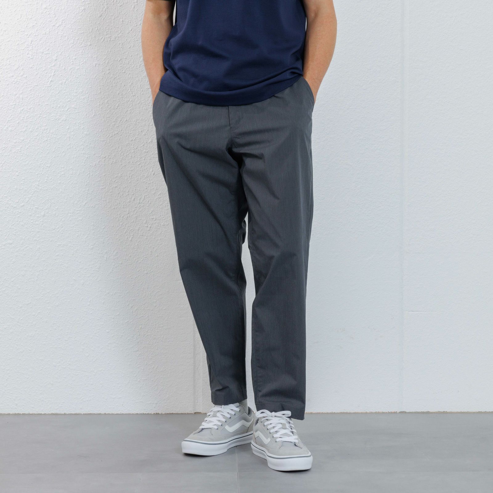 【かるクル】　クールタッチポプリンイージーパンツ